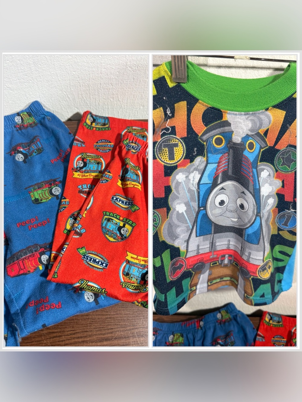 Vintage Y2K Thomas The Tank Boys Pajamas 3T/4T